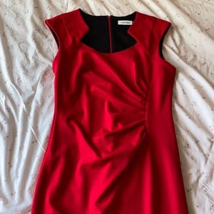 Red Calvin Kline dress
